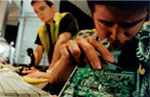 hands on keyboard