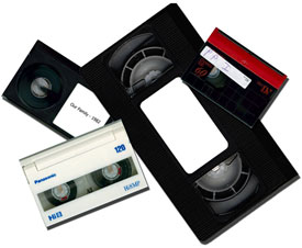 video tapes converted to DVD
