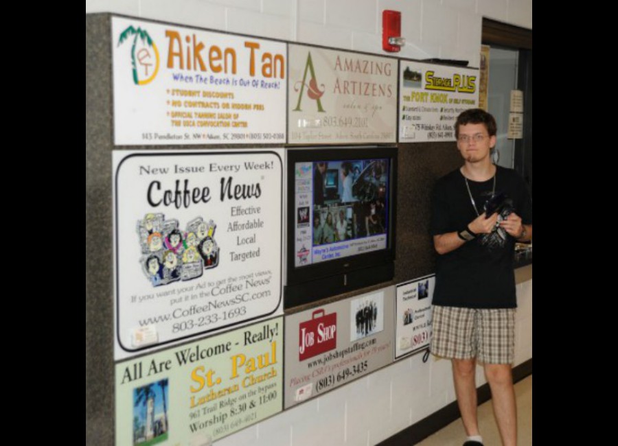 Digital Bulletin Board at USCA Convocation Center - Aiken, SC