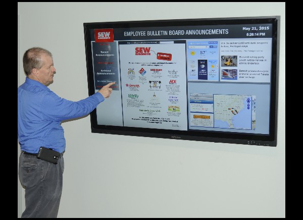 65 inch touchscreen - SEW Eurodrive - Lyman, SC